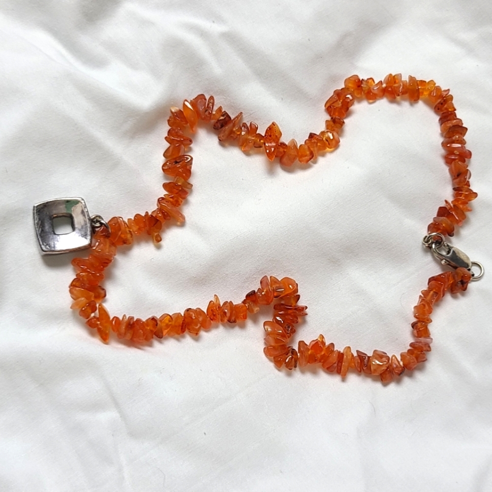 Bold orange necklace